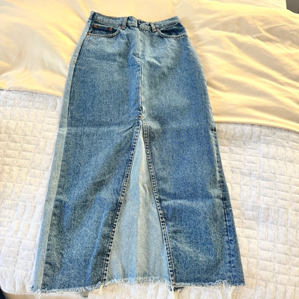 Zara Midi Denim Skirt
